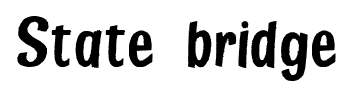 State bridge font