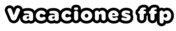 Vacaciones ffp font