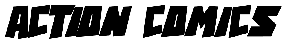 Action comics font