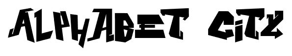 Alphabet city font
