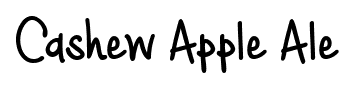 Cashew Apple Ale font