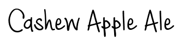 Cashew Apple Ale font