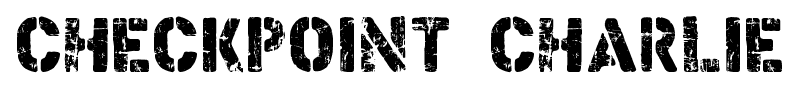 Checkpoint charlie font