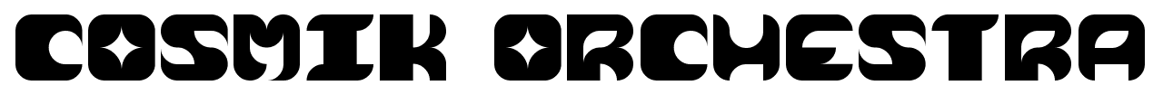 Cosmik orchestra font