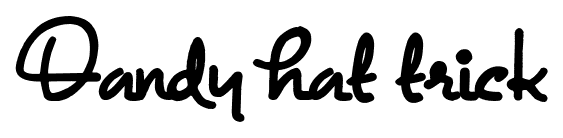 Dandy hat trick font