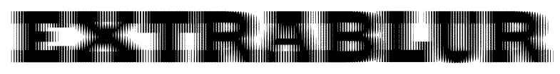 Extrablur font