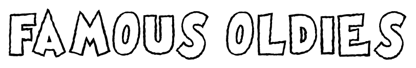 Famous oldies font