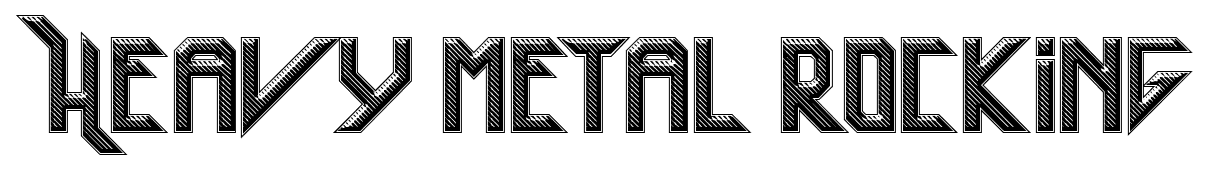 Heavy metal rocking font