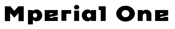 Mperial One font