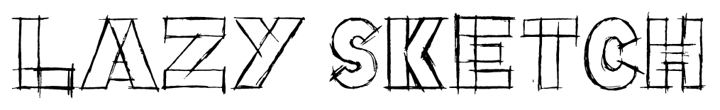 Lazy sketch font