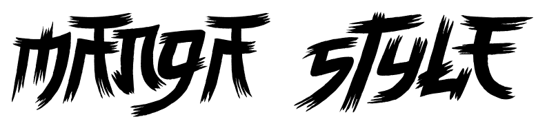 Manga style font