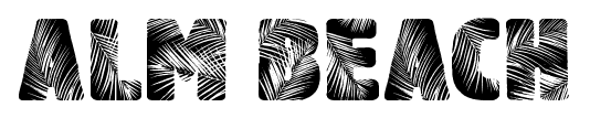 Alm beach font