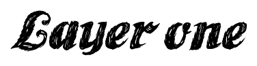 Layer one font