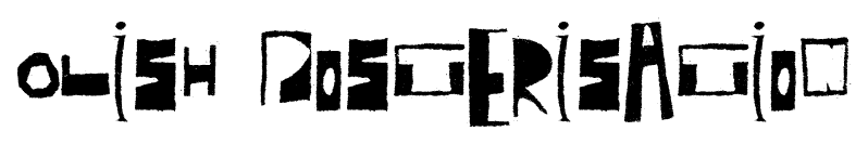 Olish posterisation font