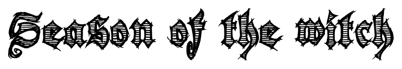 Season of the witch font