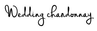Wedding chardonnay font