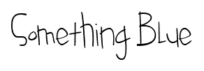 Something Blue font