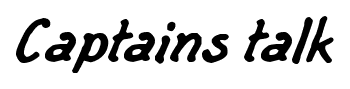 Captains talk font
