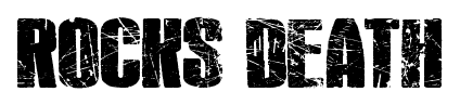 Rocks death font