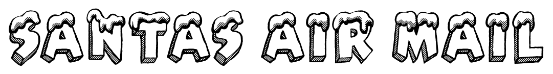 Santas air mail font