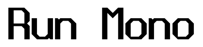 Run Mono font