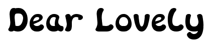 Dear Lovely font