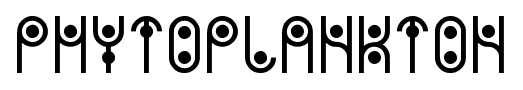 PHYTOPLANKTON font