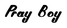 Pray Boy font