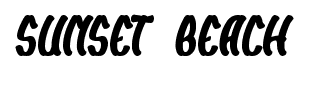 SUNSET BEACH font