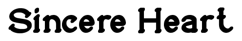 Sincere Heart font