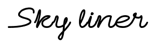 Sky liner font