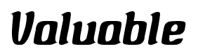 Valuable font