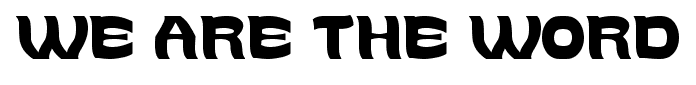 WE ARE THE WORD font