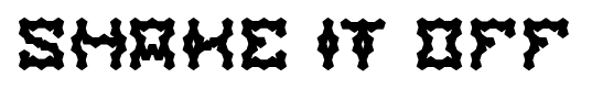 shake it off font