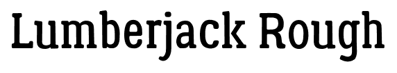 Lumberjack Rough font