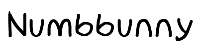 Numbbunny font