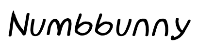 Numbbunny font