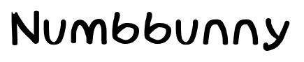 Numbbunny font