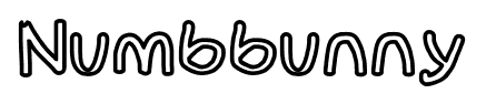 Numbbunny font