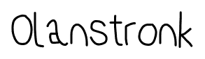 Olanstronk font