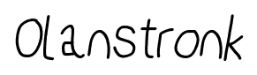 Olanstronk font