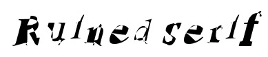 Ruined serif font