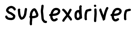 Suplexdriver font