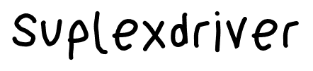 Suplexdriver font