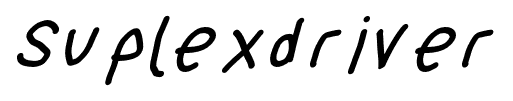 Suplexdriver font