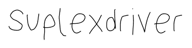 Suplexdriver font