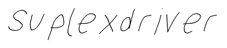Suplexdriver font
