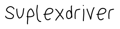 Suplexdriver font