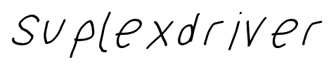 Suplexdriver font