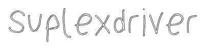Suplexdriver font